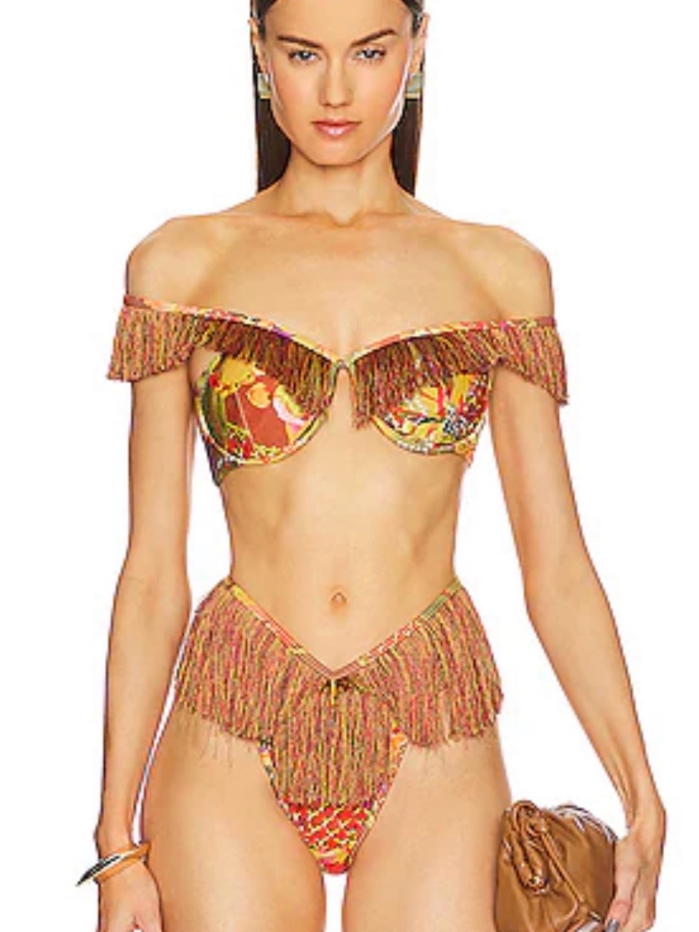 Andrea Iyamah Emo Multicolor Bikini in Kola Print